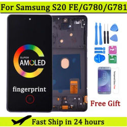 6.5'' AMOLED For Samsung S20 FE S20 Fan Edition LCD Display Touch Digitizer Assembly For S20 FE 5G SM-G780F SM-G781B LCD