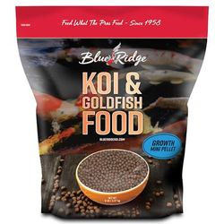 Koi & Goldfish Food Mini Floating Pellet Balanced Diet Growth Formula, 5 lbs.