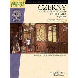 Carl Czerny - Thirty New Studies In Technics, Op. 849 Book/Online Audio