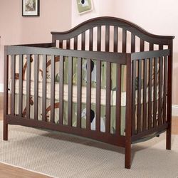 SB2 Lynn 2 Piece Nursery Set in Merlot - Crib & Dressing Table