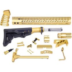 Guntec USA AR-15 Ultimate Rifle Kit Anodized Gold ULT-RK-GOLD