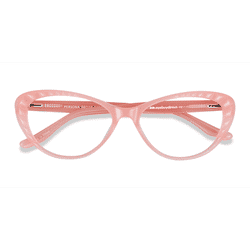 Female s horn Coral Acetate Prescription eyeglasses - Eyebuydirect s Persona