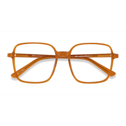 Unisex s square Mellow Yellow Acetate Prescription eyeglasses - Eyebuydirect s Sixto
