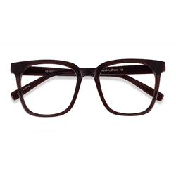 Male s square Coffee Acetate Prescription eyeglasses - Eyebuydirect s Kenneth