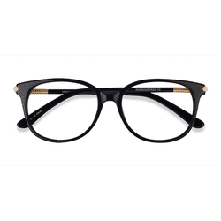 Female s horn Black Acetate,Metal Prescription eyeglasses - Eyebuydirect s Jasmine