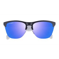 Unisex s browline Matte Black Matte Clear Plastic Prescription sunglasses - Eyebuydirect s Oakley Frogskins Lite