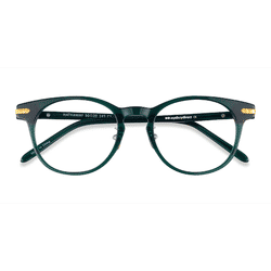 Unisex s round Green &Gold Acetate,Metal Prescription eyeglasses - Eyebuydirect s Hathaway