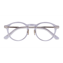 Unisex s round Clear Gold Acetate,Metal Prescription eyeglasses - Eyebuydirect s Tilly