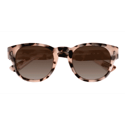 Unisex s round Ivory Tortoise Acetate Prescription sunglasses - Eyebuydirect s Bixby