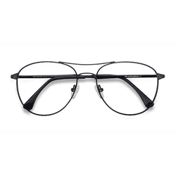 Unisex s aviator Dark Navy Metal Prescription eyeglasses - Eyebuydirect s Westbound