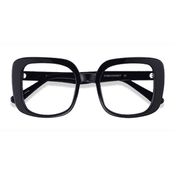 Female s square Black Acetate Prescription eyeglasses - Eyebuydirect s Calista