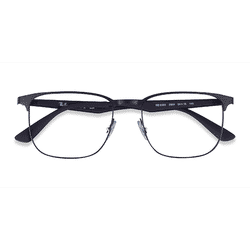 Unisex s square Matte Black Metal Prescription eyeglasses - Eyebuydirect s Ray-Ban RB6363