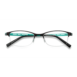 Unisex s rectangle Brown Metal Prescription eyeglasses - Eyebuydirect s Pearl