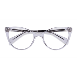 Female s horn Clear Acetate, Metal Prescription eyeglasses - Eyebuydirect s Beauty