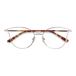 Female s horn Light Gold Metal Prescription eyeglasses - Eyebuydirect s Trance