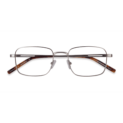 Male s rectangle Silver Metal Prescription eyeglasses - Eyebuydirect s Master