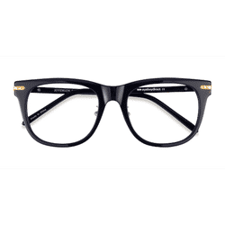 Male s square Black Gold Acetate,Metal Prescription eyeglasses - Eyebuydirect s Jefferson