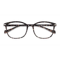 Unisex s rectangle Pink Floral Plastic Prescription eyeglasses - Eyebuydirect s Nola