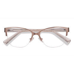 Female s horn Rose Gold Acetate, Metal Prescription eyeglasses - Eyebuydirect s Feline