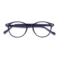 Unisex s oval Transparent Blue Acetate Prescription eyeglasses - Eyebuydirect s Vogue Eyewear VO5326