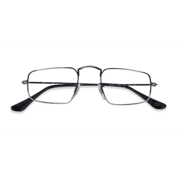 Unisex s rectangle Antique Gunmetal Metal Prescription eyeglasses - Eyebuydirect s Ray-Ban RB3957V Julie