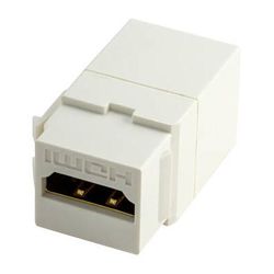 NTW HDMI F/F Feed Through Snap-In Keystone Jack Insert (White) NKY-FF/HDMI-WHT