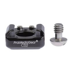ProMediaGear 1/4"-20 Screw to Cold Shoe Adapter (2-Pack) CS2X2