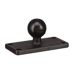 RAM MOUNTS 1" Ball-Mount Base with Rectangular Plate RAM-B-202-153