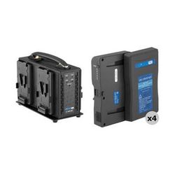 Watson Pro Buddy System High-Load V-Mount Battery Kit with Four-Bay Charger VM-198-B-HLE