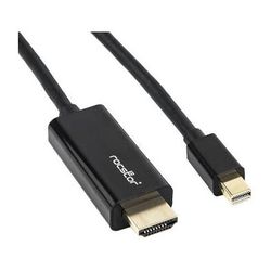 Rocstor Rocpro Mini DisplayPort Male to HDMI Male Cable (3', Black) Y10C195-B1