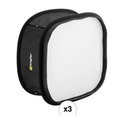 Angler Collapsible Softbox for 12 x 12" LED Light Panels (3-Pack) LCSB-1212