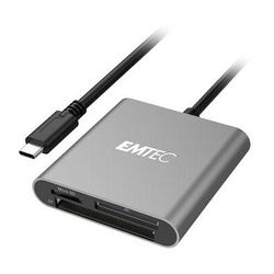 EMTEC 3-in-1 USB Type-C Card Reader ECCAREADT610C