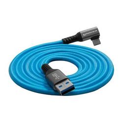 Kondor Blue USB-A to USB-C 3.0 Right Angle Cable (10', Blue) KB-USBCA-RA-10