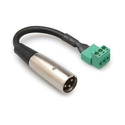 Hosa Technology PHX 106MB XLR Male to Phoenix Connector Adapter Cable (6-inch) PHX-106M-BULK