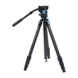 Sirui Used ST-224 Quick Release Carbon Fiber Tripod with VH-10 Video Head ST224+VH10