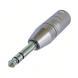 Neutrik NA3MP 3-Pole XLR Male to Stereo 1/4" Plug Adapter (Tip, Ring, Sleeve Contac NA3MP