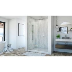 Dreamline DreamLine Linea 30 inch W x 72 inch H Frameless Clear Shower Screen in Chrome SHDR-3230721-01