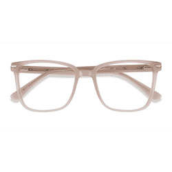 Unisex s square Beige Acetate Prescription eyeglasses - Eyebuydirect s Canvas