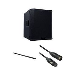 QSC KS118 18" 3600W Active Subwoofer Kit with Speaker Pole and Cable KS118-NA