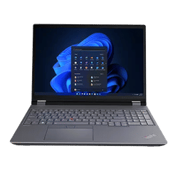 Lenovo ThinkPad P16 Gen 2 (16″) Laptop Touchscreen - 16" - Intel Core i7 Processor (E cores up to 3.70 GHz) - 256GB SSD - 8GB RAM