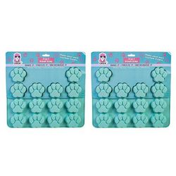 3 In 1 Silicone Baking Treat Tray by JoJo Modern Pets in Paw Print 2 Pack