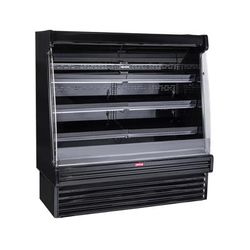 Howard-McCray SC-OP35E-4S-B-LED 51" Vertical Produce Open Air Cooler w/ 3 Levels, 115/208-230v, Black