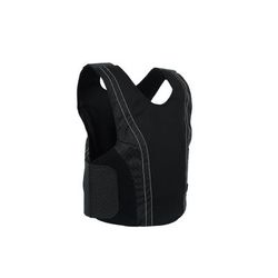 Premier Body Armor Concealable Armor Vest w/ Level IIIA Plate - Women's Black With Light Purple Stitching Medium CAV-F-BLACK-MEDIUM