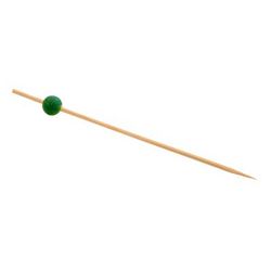 Front of the House AST014GRB83 4 1/2" Bamboo Ball Pick, Green