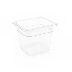 Front of the House BHO054CLT21 Ice Housing Insert Pan - 7" x 6 1/2" x 5 3/4", Resin, Clear