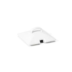 Front of the House DBO101WHP23 Notched Lift Off Lid for 3" x 3" Porcelain Jars, White