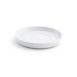 Front of the House DCS012WHP23 5 1/4" Round Soho Saucer - Porcelain, White