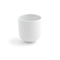 Front of the House DMU003WHP23 7 oz Round Cup - Porcelain, White
