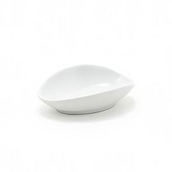 Front of the House DSD062WHP23 1 1/2" oz Oval Tides Ramekin - 4" x 3", Porcelain, White