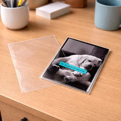 Fast Packaging No Flap Closure Clear Bags Perfect For Cards Bag Size: 4 15/16" x 6 11/16" 100 Bags Crystal Clear Bags